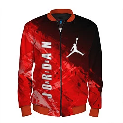 Бомбер мужской MICHAEL JORDAN AIR, цвет: 3D-красный