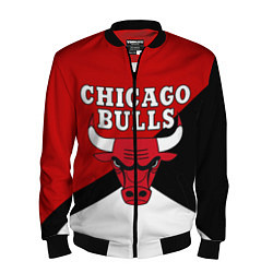 Бомбер мужской CHICAGO BULLS, цвет: 3D-черный