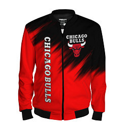 Бомбер мужской CHICAGO BULLS, цвет: 3D-черный