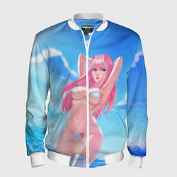Бомбер мужской DARLING IN THE FRANXX, цвет: 3D-белый