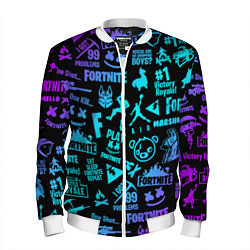 Бомбер мужской FORTNITE, цвет: 3D-белый