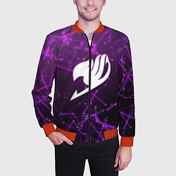 Бомбер мужской Fairy Tail, цвет: 3D-красный — фото 2