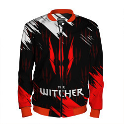 Бомбер мужской The Witcher, цвет: 3D-красный