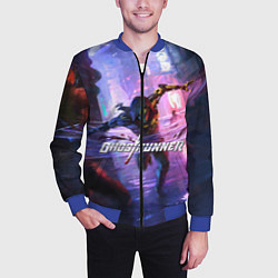 Бомбер мужской Ghostrunner, цвет: 3D-синий — фото 2