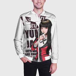 Бомбер мужской Kakegurui, цвет: 3D-белый — фото 2