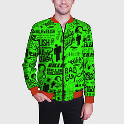 Бомбер мужской BILLIE EILISH БИЛЛИ АЙЛИШ, цвет: 3D-красный — фото 2