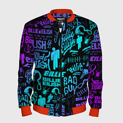 Бомбер мужской BILLIE EILISH БИЛЛИ АЙЛИШ, цвет: 3D-красный