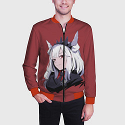 Бомбер мужской Helltaker, цвет: 3D-красный — фото 2