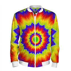 Бомбер мужской Tie-Dye, цвет: 3D-белый