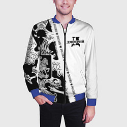 Бомбер мужской Дмитрий, цвет: 3D-синий — фото 2