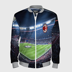 Бомбер мужской FC MILAN, цвет: 3D-меланж
