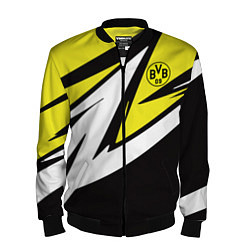 Бомбер мужской Borussia Dortmund, цвет: 3D-черный