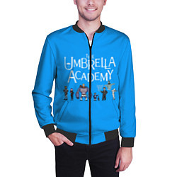 Бомбер мужской The umbrella academy, цвет: 3D-черный — фото 2