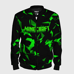 Бомбер мужской Minecraft, цвет: 3D-черный