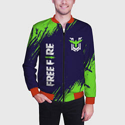 Бомбер мужской FREE FIRE ФРИ ФАЕР, цвет: 3D-красный — фото 2