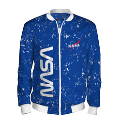 Бомбер мужской NASA НАСА, цвет: 3D-белый