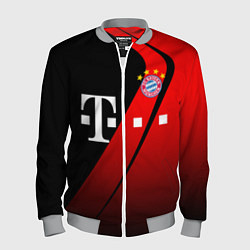Бомбер мужской FC Bayern Munchen Форма, цвет: 3D-меланж