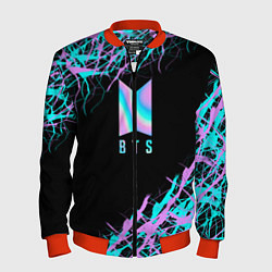 Бомбер мужской BTS, цвет: 3D-красный