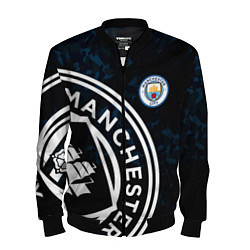 Бомбер мужской Manchester City, цвет: 3D-черный