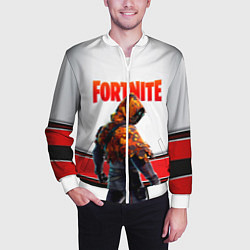 Бомбер мужской FORTNITE GAME, цвет: 3D-белый — фото 2