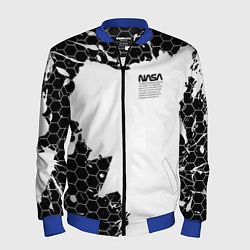 Бомбер мужской NASA, цвет: 3D-синий