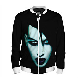 Бомбер мужской Marilyn Manson, цвет: 3D-белый