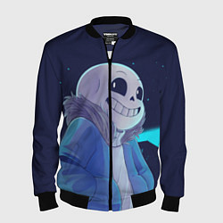 Бомбер мужской UNDERTALE, цвет: 3D-черный