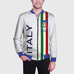 Бомбер мужской СБОРНАЯ ИТАЛИИ, цвет: 3D-синий — фото 2