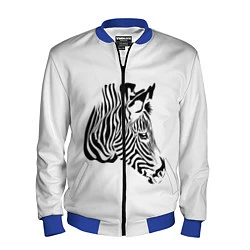 Бомбер мужской Zebra, цвет: 3D-синий