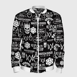 Бомбер мужской WATCH DOGS LEGION, цвет: 3D-белый