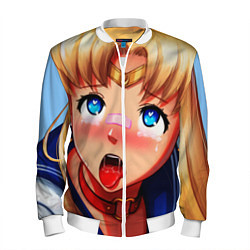 Бомбер мужской SAILOR MOON AHEGAO, цвет: 3D-белый