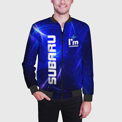 Бомбер мужской Субару, цвет: 3D-черный — фото 2