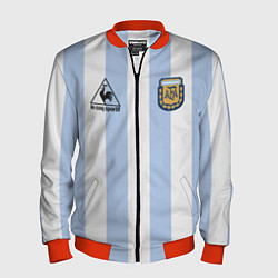 Бомбер мужской Diego Maradona 10 Автограф, цвет: 3D-красный