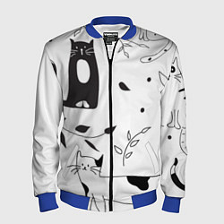 Бомбер мужской Кис-Кис, цвет: 3D-синий