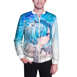Бомбер мужской Рем, цвет: 3D-белый — фото 2