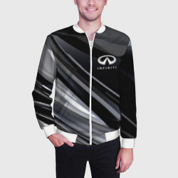 Бомбер мужской Infiniti, цвет: 3D-белый — фото 2