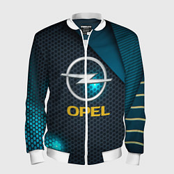 Бомбер мужской OPEL ОПЕЛЬ, цвет: 3D-белый