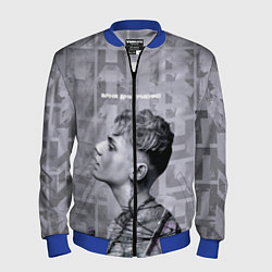 Бомбер мужской Ваня Дмитриенко, цвет: 3D-синий