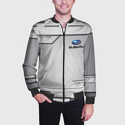 Бомбер мужской SUBARU СУБАРУ, цвет: 3D-черный — фото 2
