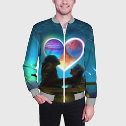 Бомбер мужской Ваня Дмитриенко Венера-Юпитер, цвет: 3D-меланж — фото 2