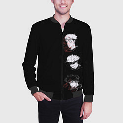 Бомбер мужской Jujutsu Kaisen, цвет: 3D-черный — фото 2