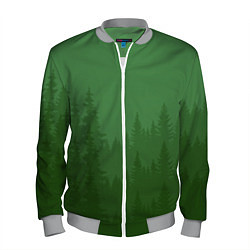 Бомбер мужской Зеленый Лес, цвет: 3D-меланж