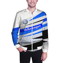 Бомбер мужской Volkswagen, цвет: 3D-белый — фото 2