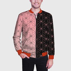 Бомбер мужской КОСТЮМ НЕЗУКО NEZUKO, цвет: 3D-красный — фото 2