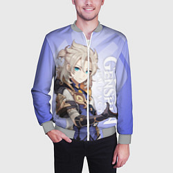 Бомбер мужской GENSHIN IMPACT, АЛЬБЕДО, цвет: 3D-меланж — фото 2