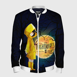 Бомбер мужской Little Nightmares 2, цвет: 3D-белый