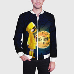 Бомбер мужской Little Nightmares 2, цвет: 3D-белый — фото 2