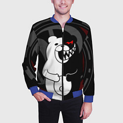 Бомбер мужской MONOKUMA МОНОКУМА DANGANRO, цвет: 3D-синий — фото 2