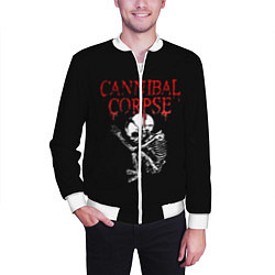 Бомбер мужской Cannibal Corpse 1, цвет: 3D-белый — фото 2