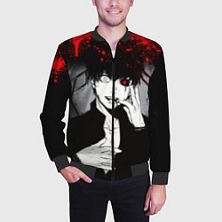 Бомбер мужской ТОКИЙСКИЙ ГУЛЬ TOKYO GHOUL, цвет: 3D-черный — фото 2